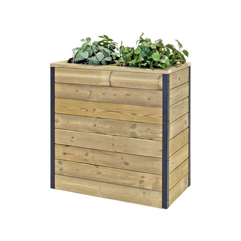 Jardinera De Madera Con Autorriego 75x40x80 Cm Nidum Hortalia