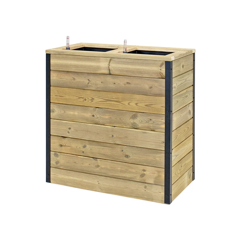 Jardinera De Madera Con Autorriego 75x40x80 Cm Nidum Hortalia