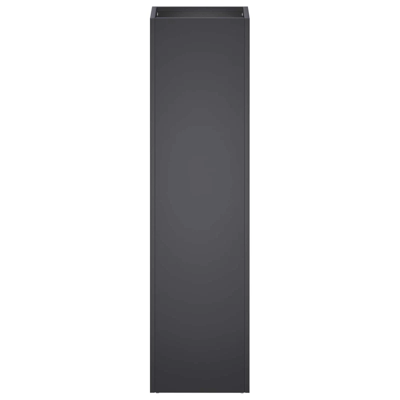 Macetero De Jardín Negro 20 X 20 X 75 Cm Acero Laminado En Frío