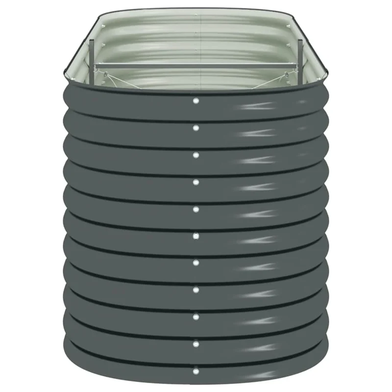 Arriate De Acero Galvanizado Gris 240x80x81 Cm