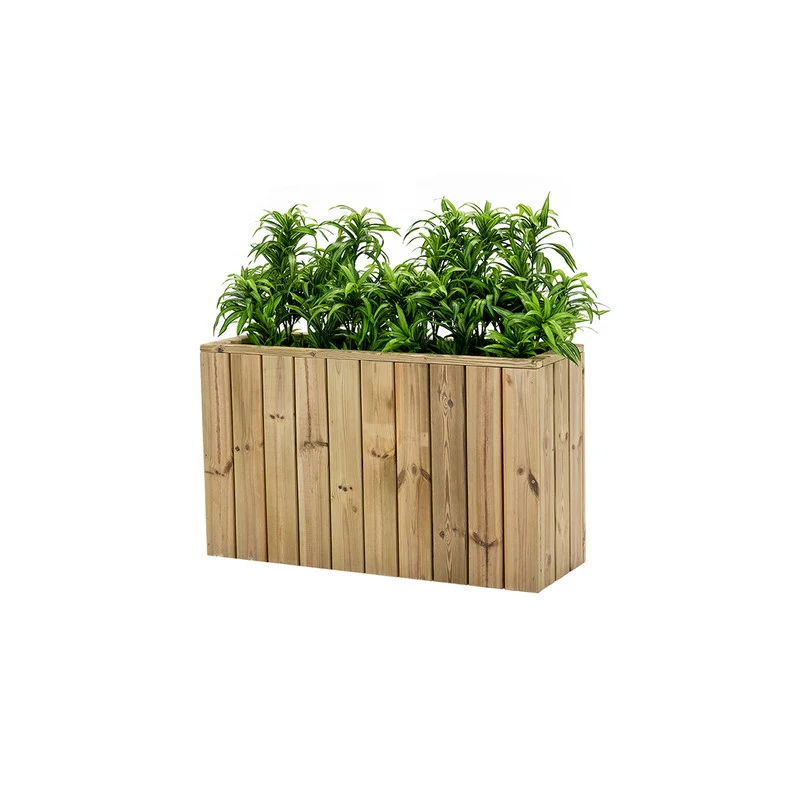 Jardinera De Madera Para Exterior 100x34x60 Cm Atrium Hortalia