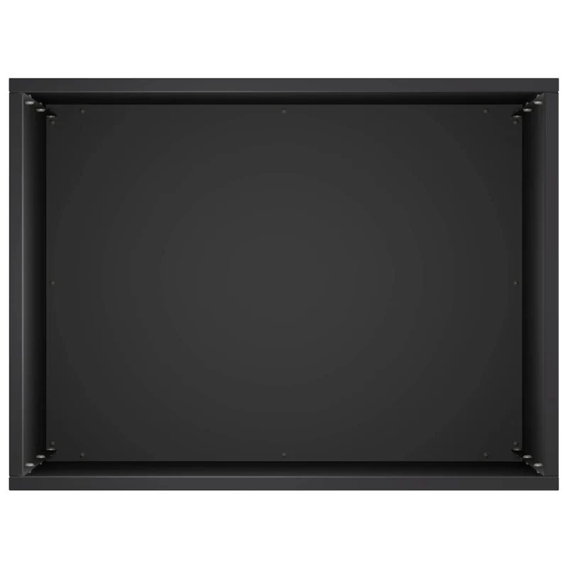 Macetero De Jardín 2 Uds. Negro 40 X 30 X 50 Cm