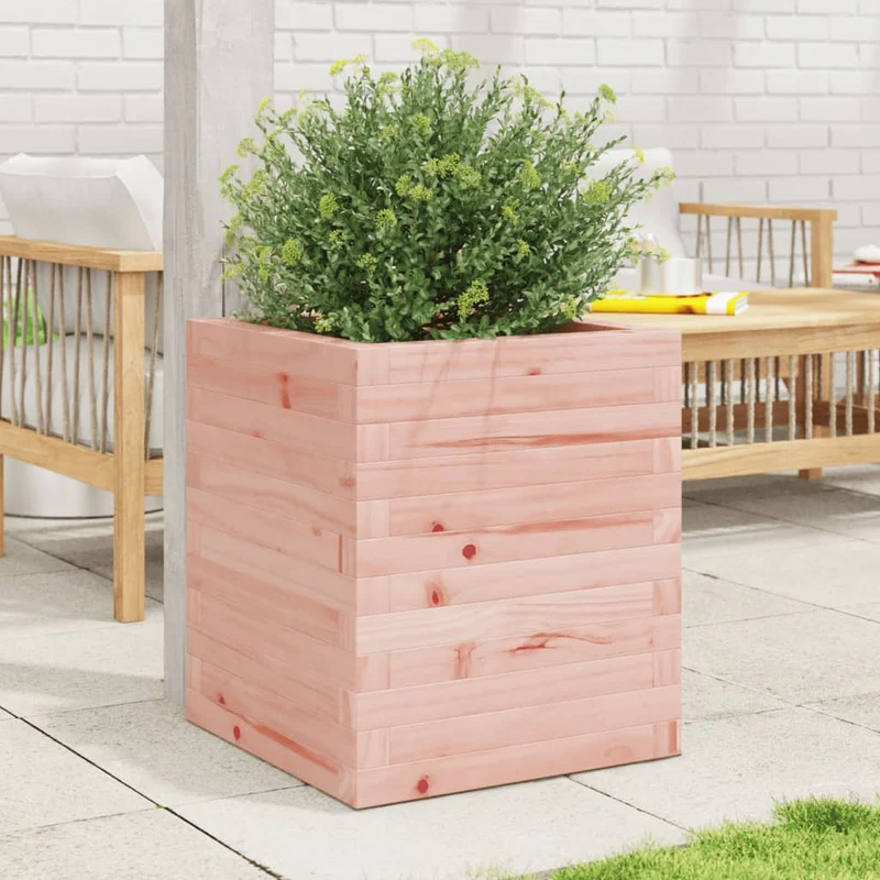 Jardinera De Madera Maciza Douglas 40x40x46 Cm