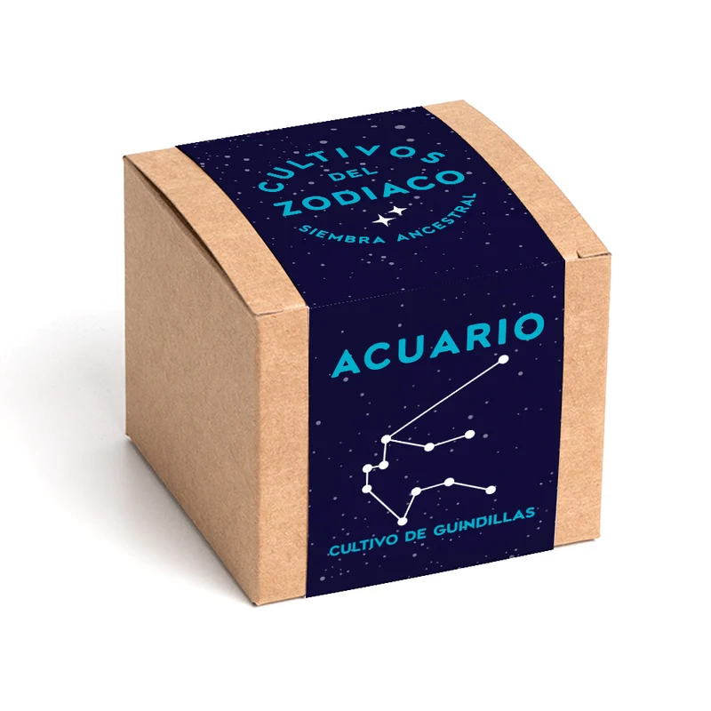 Cultivos del Zodiaco – Acuario, Kit de Cultivo con Semillas de Guindilla - Resetea