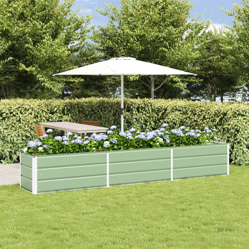 Jardinera Verde Pastel 290 X 50 X 45 Cm Acero Galvanizado