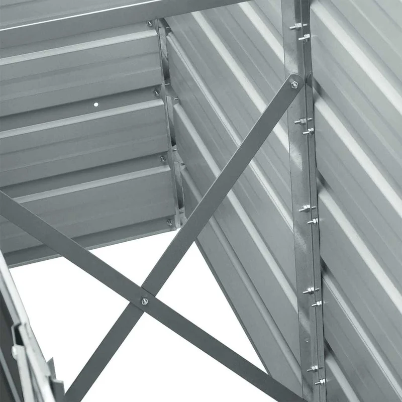 Arriate De Acero Galvanizado Gris Antracita 240x40x45 Cm