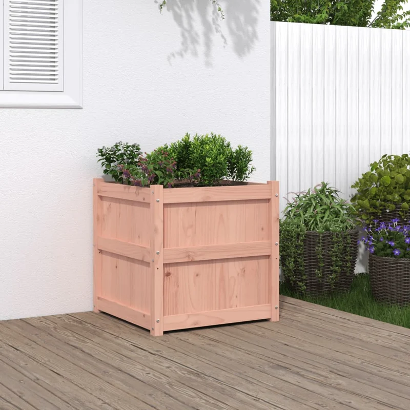 Jardinera Madera Maciza De Abeto Douglas 60x60x60 Cm
