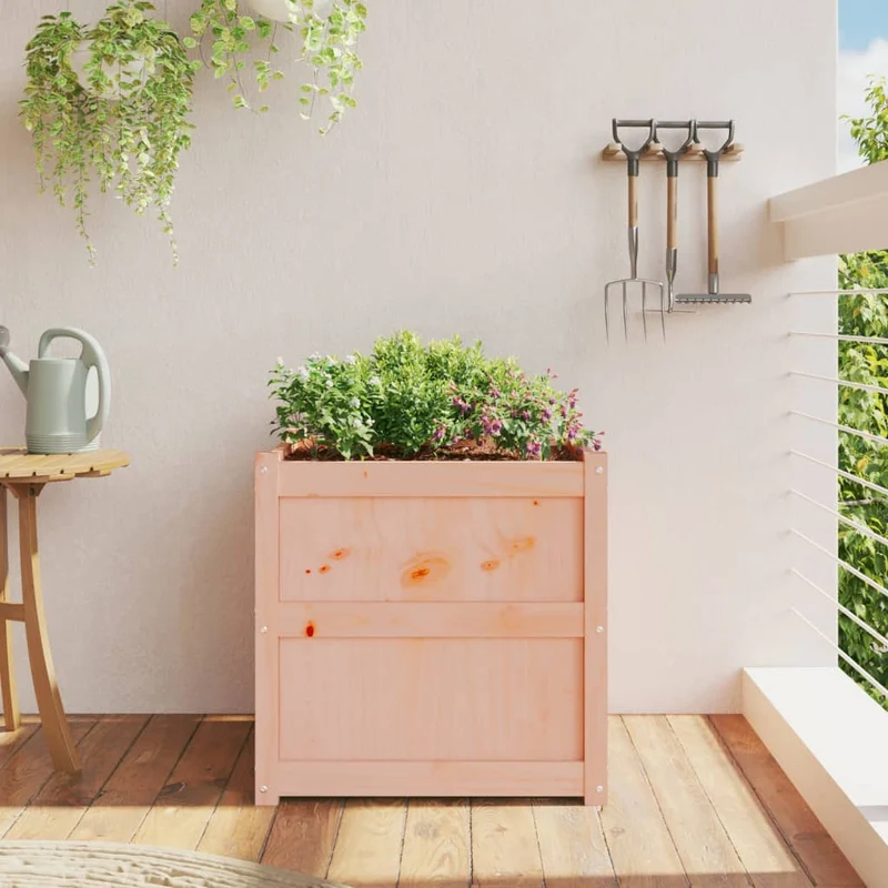 Jardinera Madera Maciza De Abeto Douglas 60x60x60 Cm