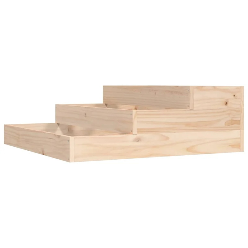 Jardinera De Madera Maciza De Pino 78x78x27 Cm