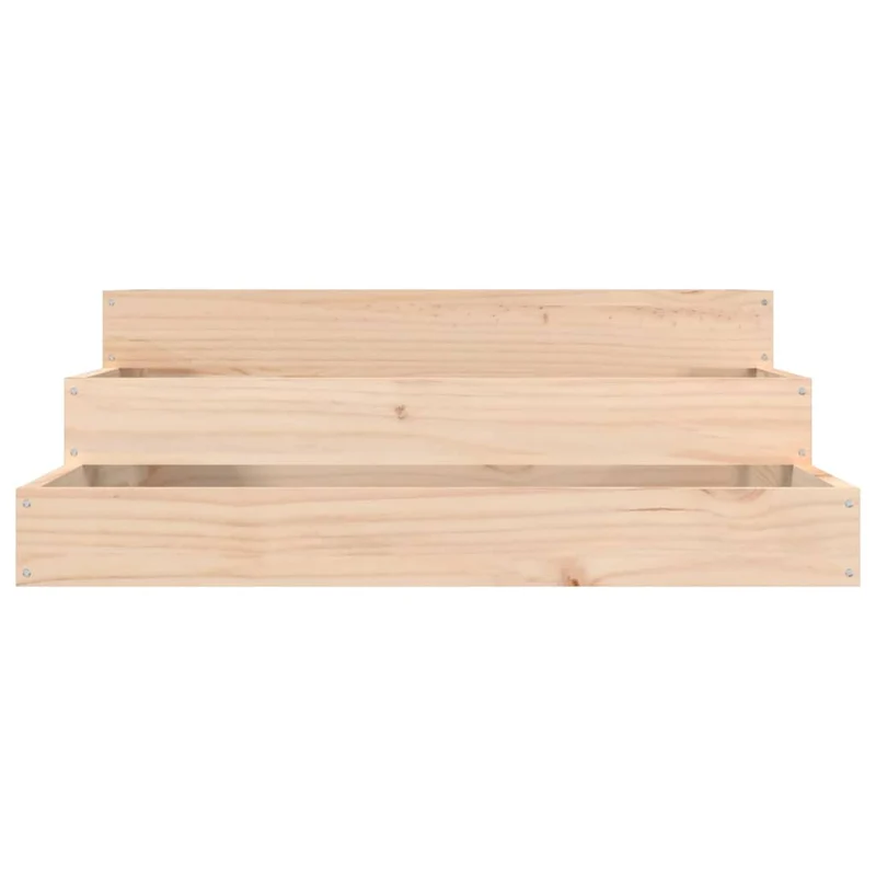 Jardinera De Madera Maciza De Pino 78x78x27 Cm