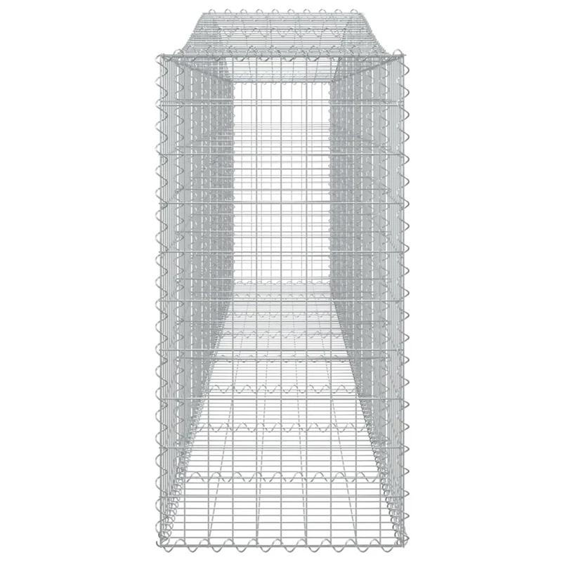 Cestas De Gaviones 7 Uds Forma De Arco Hierro 400x50x100/120 Cm