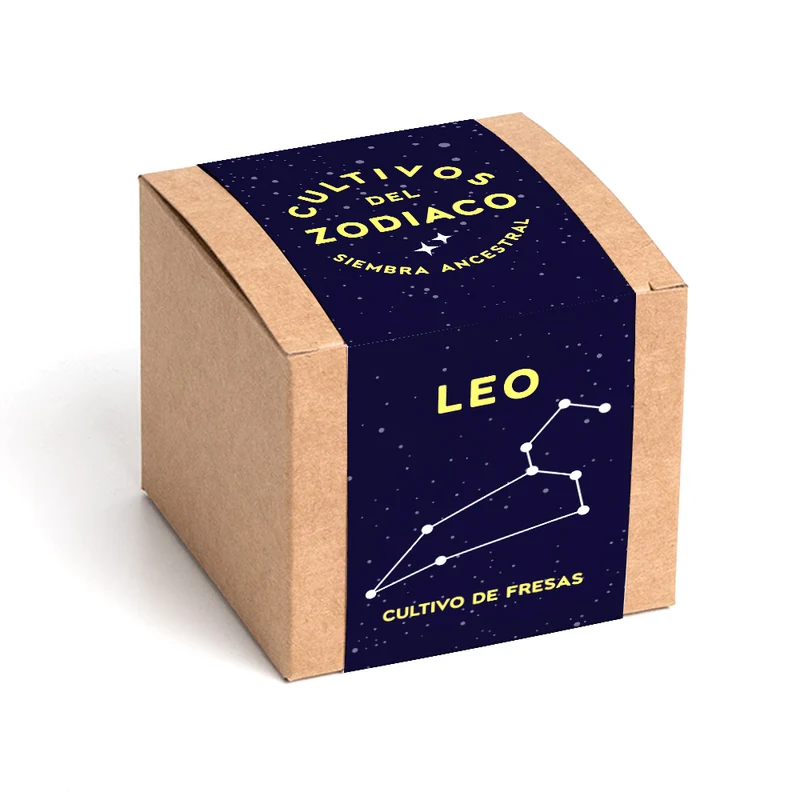 Cultivos del Zodiaco – Leo, Kit de Cultivo con Semillas de Fresa - Resetea