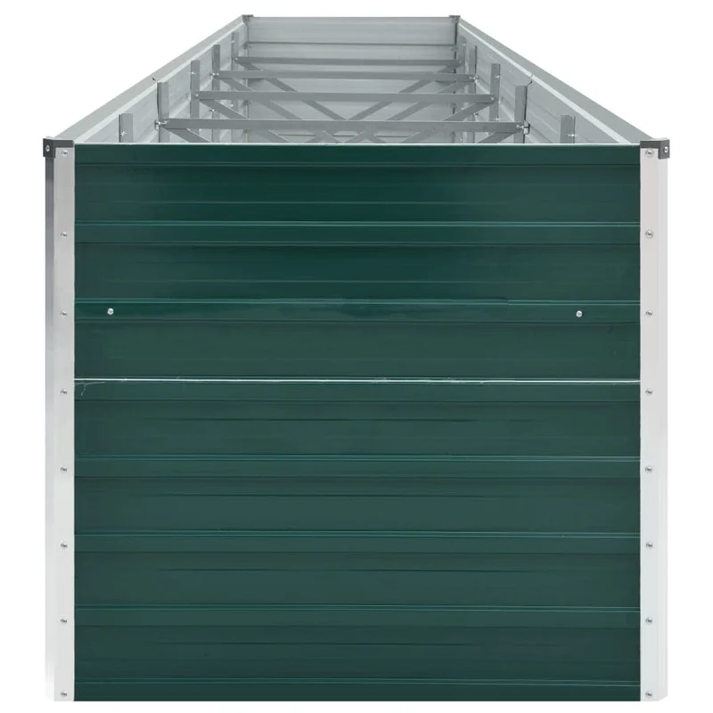 Arriate De Jardín De Acero Galvanizado Verde 480x80x77 Cm
