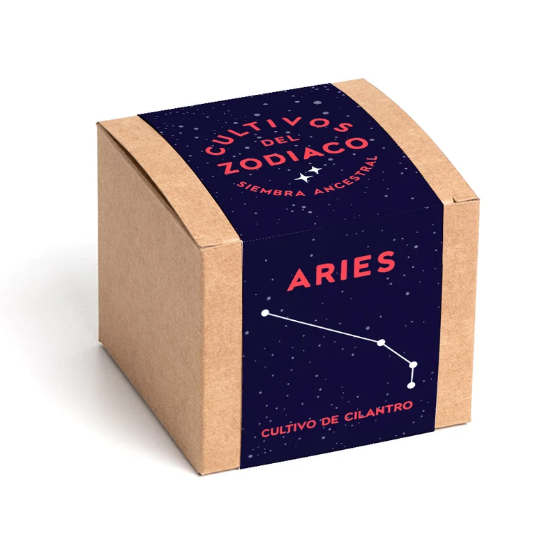 Cultivos del Zodiaco – Aries, Kit de Cultivo con Semillas de Cilantro - Resetea