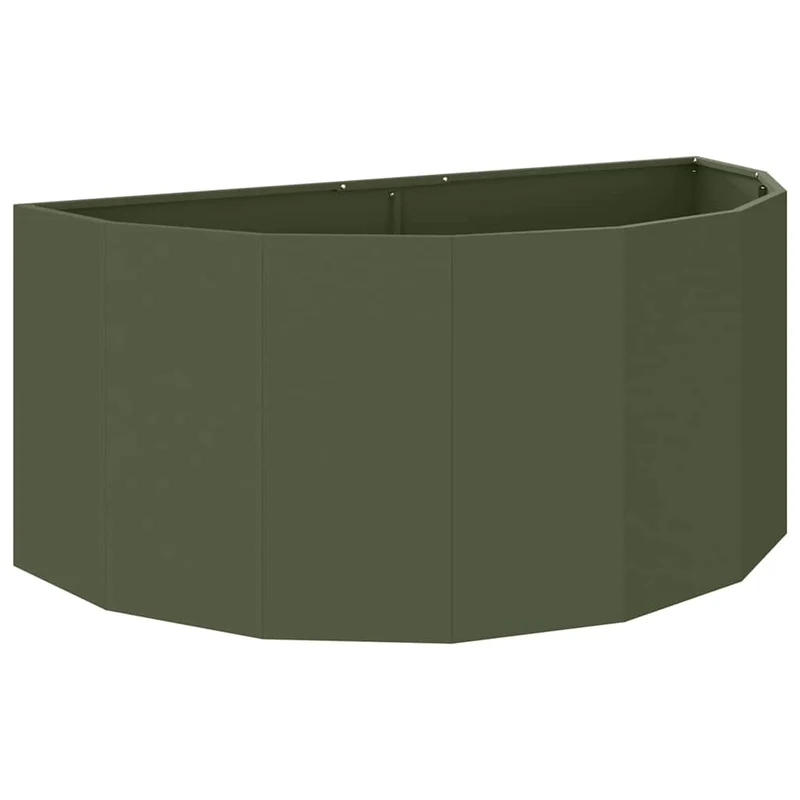 Jardinera Verde Oliva 120 X 60 X 50 Cm Acero