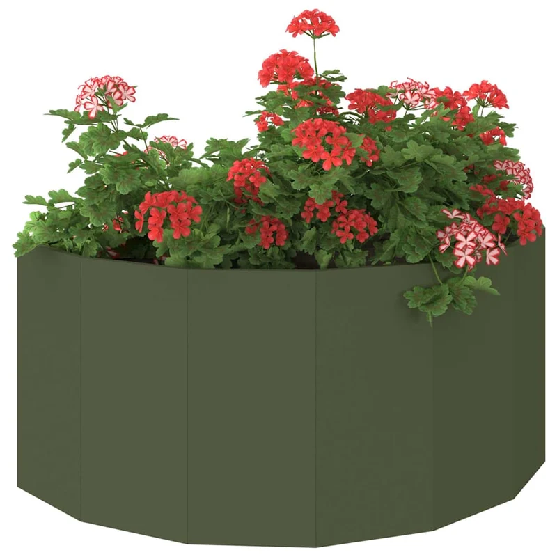 Jardinera Verde Oliva 120 X 60 X 50 Cm Acero