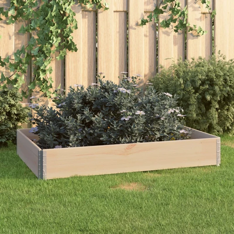 Arriate De Madera Maciza De Pino 80x120 Cm