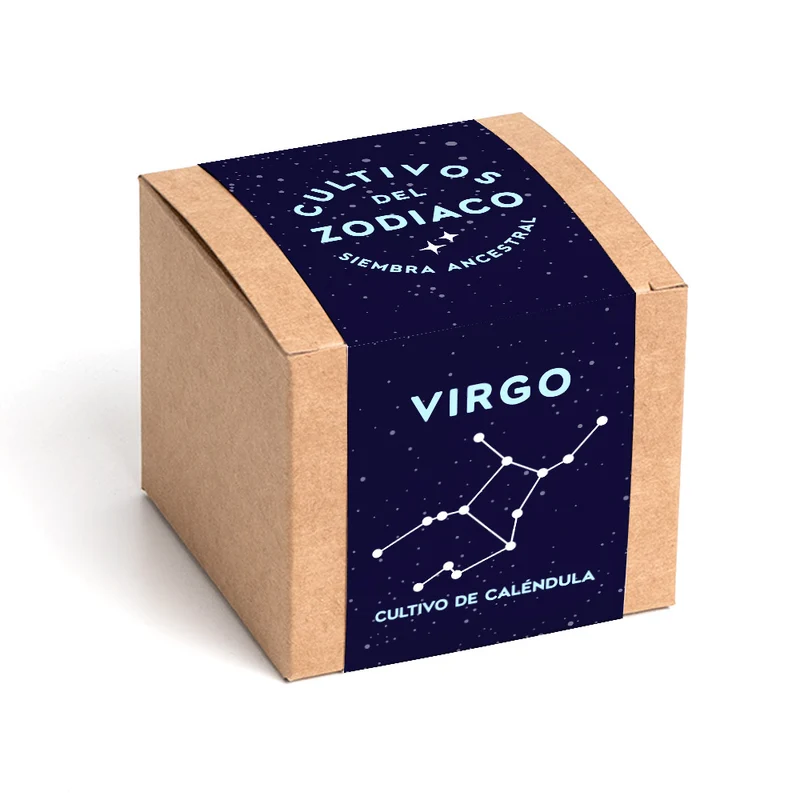 Cultivos del Zodiaco – Virgo, Kit de Cultivo con Semillas de Caléndula - Resetea