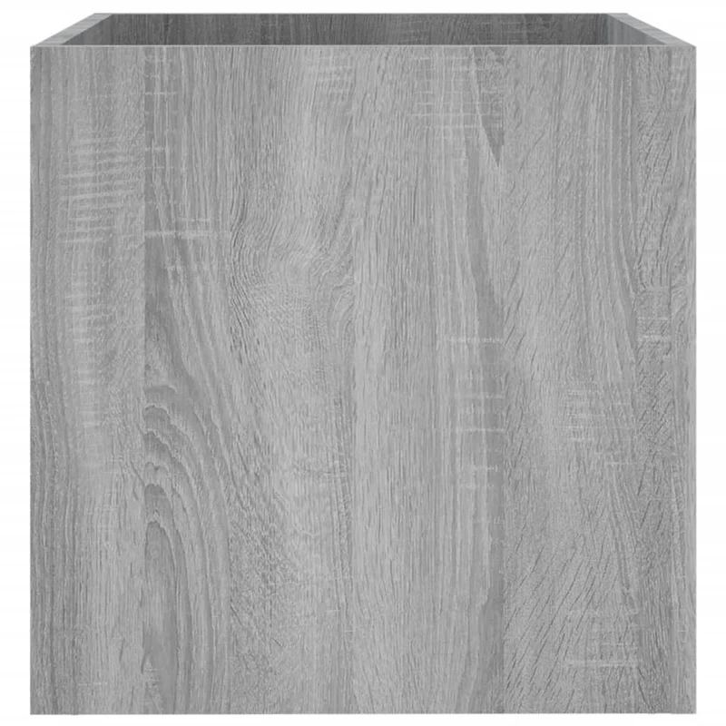 Jardinera Sonoma Gris 40x40x40 Cm Madera De Ingeniería