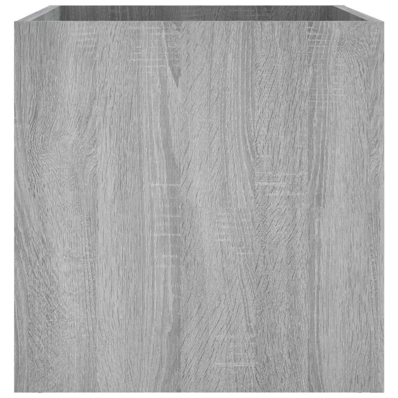 Jardinera Sonoma Gris 40x40x40 Cm Madera De Ingeniería