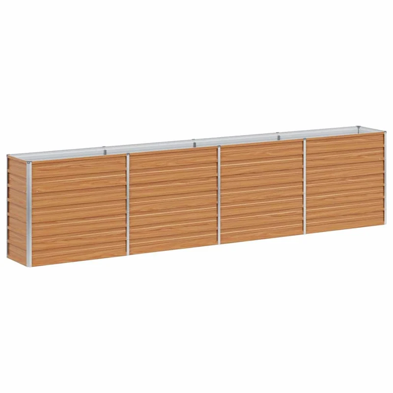 Arriate Elevado Marrón Claro 320 X 40 X 77 Cm Acero Galvanizado