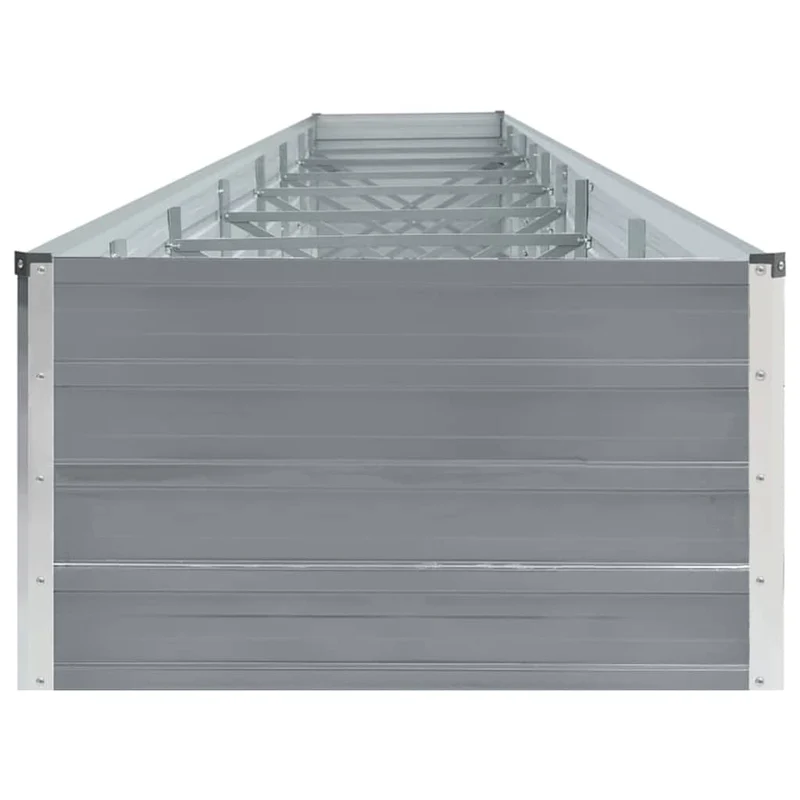 Arriate De Acero Galvanizado Gris 600x80x45 Cm