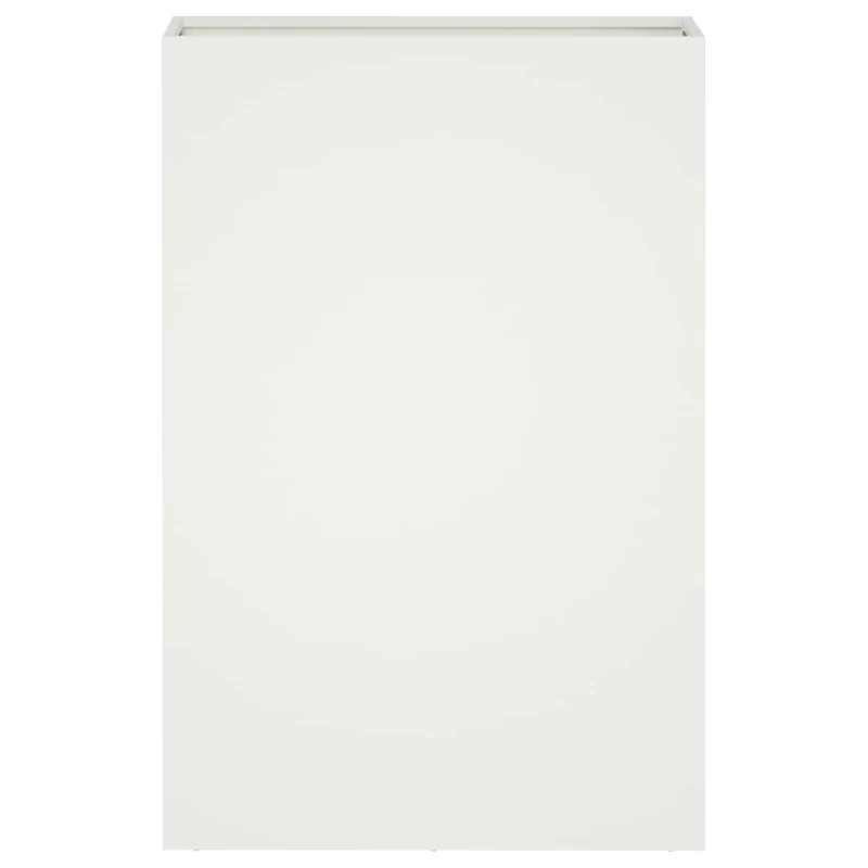 Macetero De Jardín 2 Uds. Blanco 50 X 20 X 75 Cm