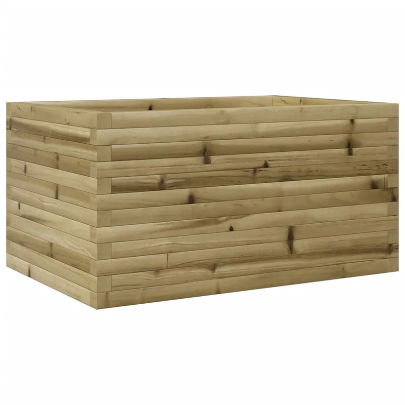Jardinera De Madera De Pino Impregnada 90x60x45,5 Cm