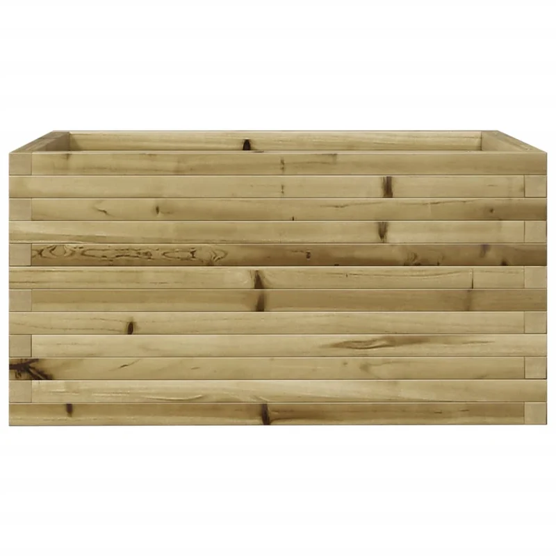 Jardinera De Madera De Pino Impregnada 90x60x45,5 Cm