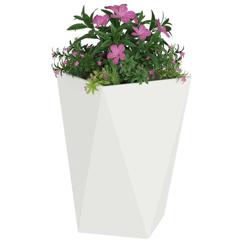 Jardinera 2 Uds. 50 X 50 X 75 Cm Acero