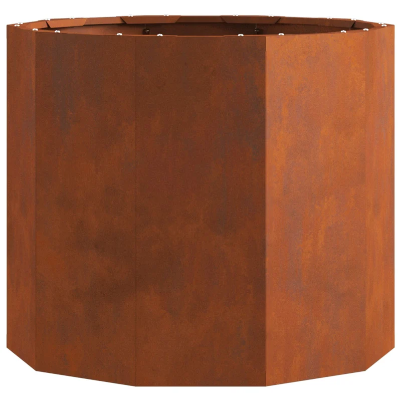 Jardinera Oxidado 60 X 60 X 50 Cm Acero Autopatinable