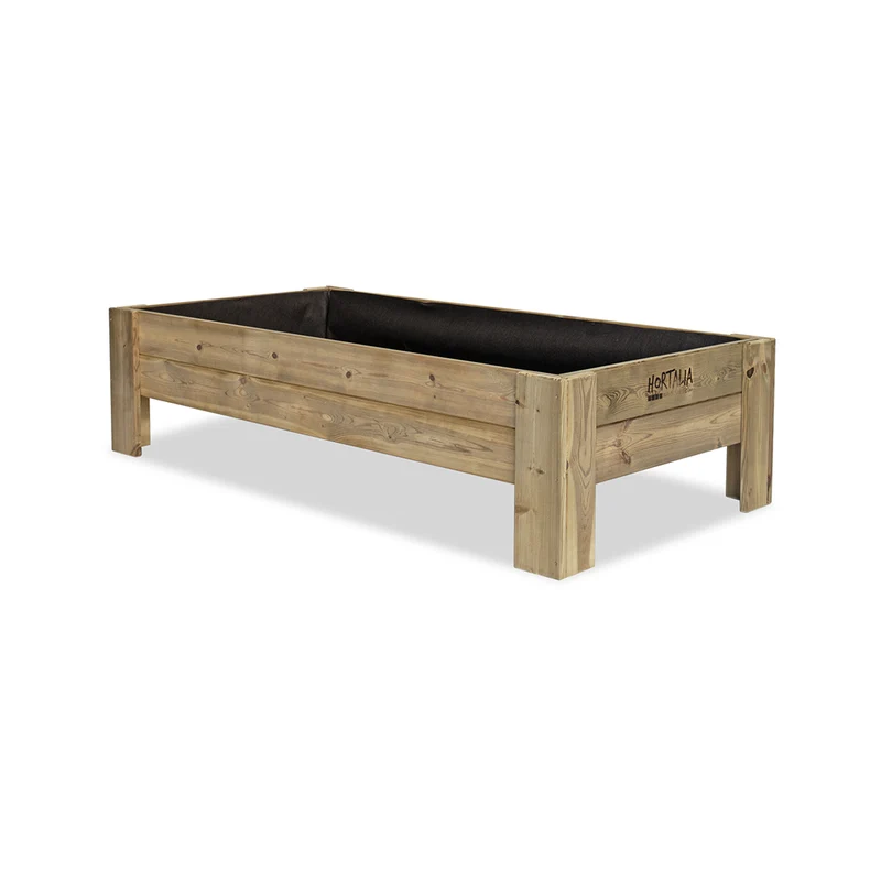 Mesa De Cultivo Elevada Madera Tratada Exterior Hortalia Gardenbrico XL40 160x80x40 Cm
