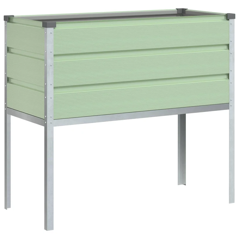 Jardinera Verde Pastel 100 X 45 X 90 Cm Acero Galvanizado