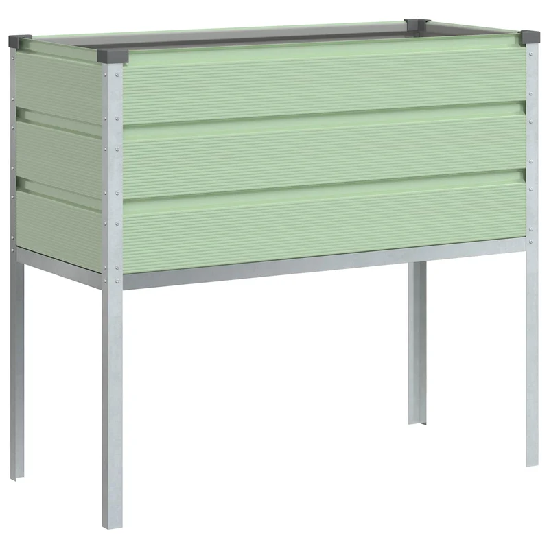 Jardinera Verde Pastel 100 X 45 X 90 Cm Acero Galvanizado