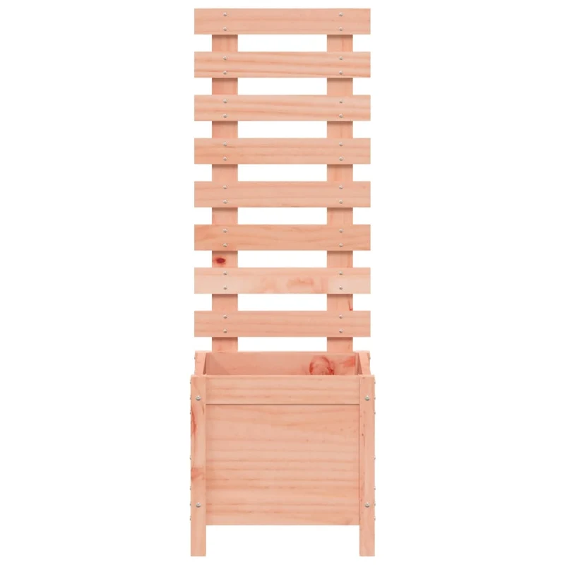 Jardinera Con Estantería Madera Maciza Douglas 39x39,5x114 Cm