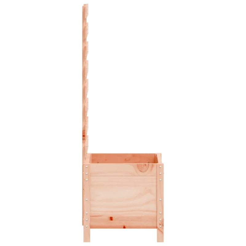 Jardinera Con Estantería Madera Maciza Douglas 39x39,5x114 Cm