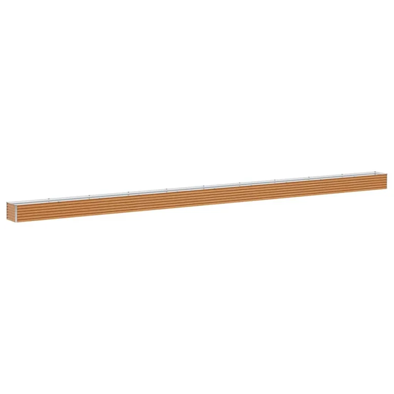 Arriate Elevado Marrón Claro 970 X 50 X 36 Cm Acero Galvanizado