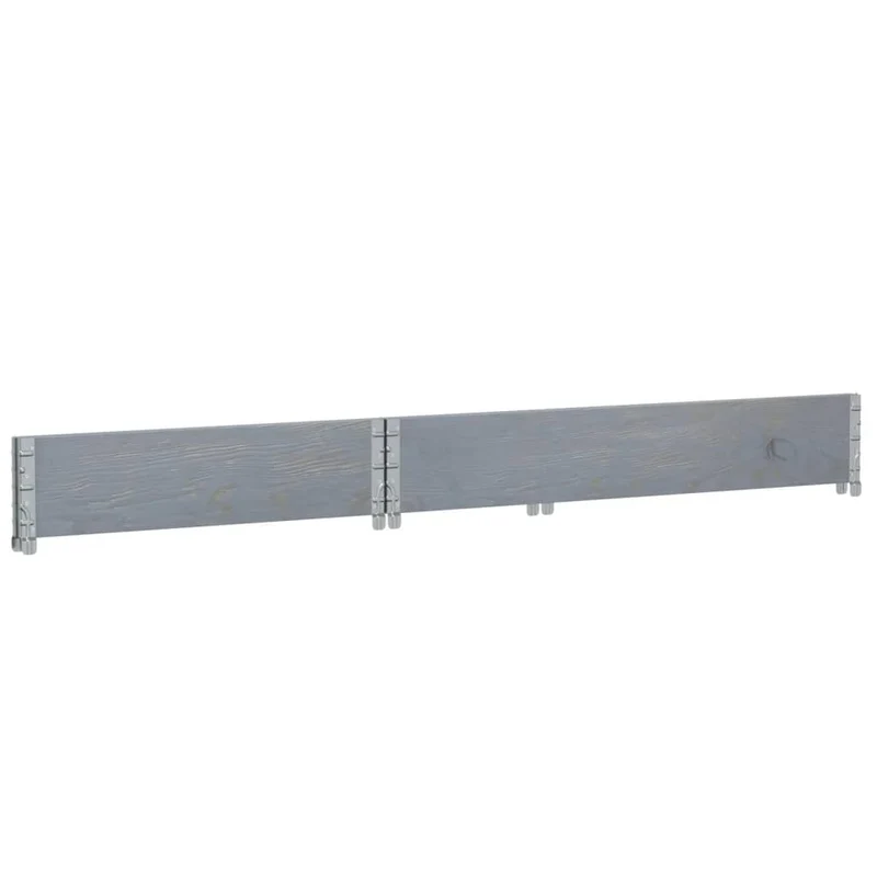 Jardinera De Madera Maciza De Pino Gris 120x80 Cm
