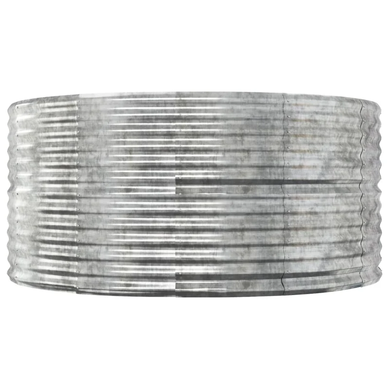 Jardinera Arriate Acero Galvanizado Plata 140x140x68 Cm