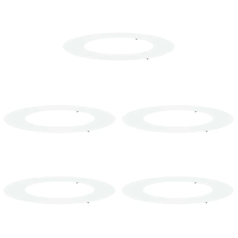 Adecuado Para Anillos De Árbol Plano 5 Uds. Ø50/80 Cm Acero