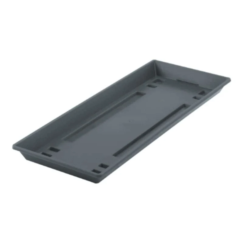 Plato Para Maceta Rectangular, 50 Cm, Antracita