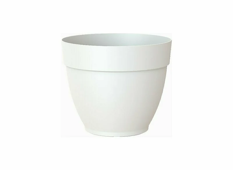 Artevasi Macetero Plástico Capri Campana Blanco 25cm