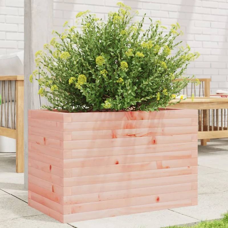 Jardinera Madera Maciza De Abeto Douglas 70x40x45,5 Cm