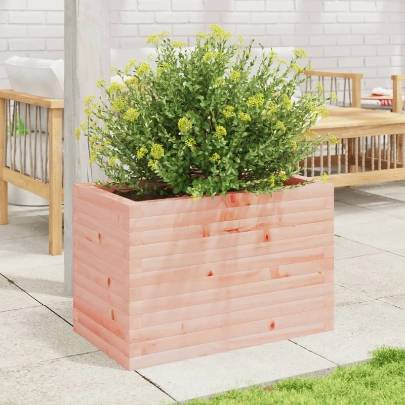 Jardinera Madera Maciza De Abeto Douglas 70x40x45,5 Cm