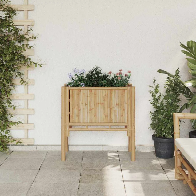 Cama Elevada Marrón 70 X 35 X 70 Cm Bambú