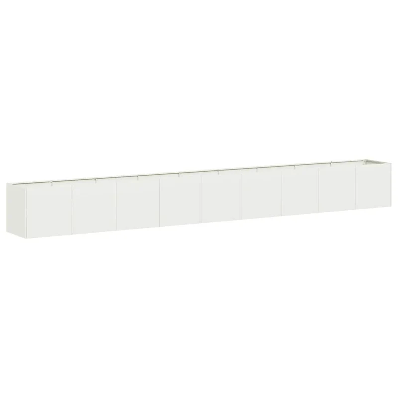 Jardinera De Acero Laminado En Frío Blanco 360x40x40 Cm