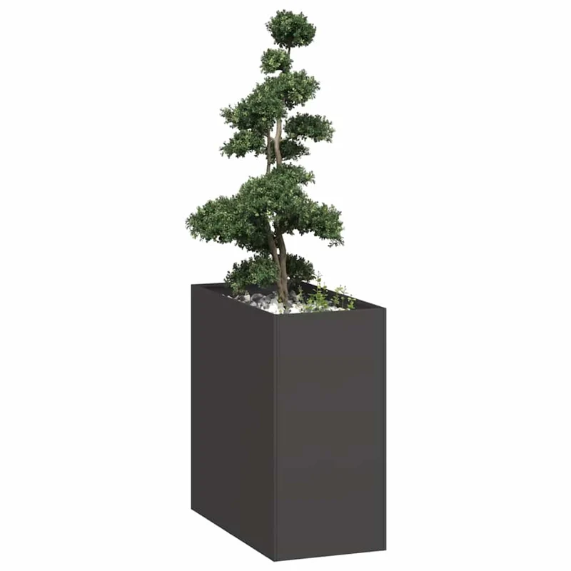 Jardinera Acero Negro 40x80x80 Cm