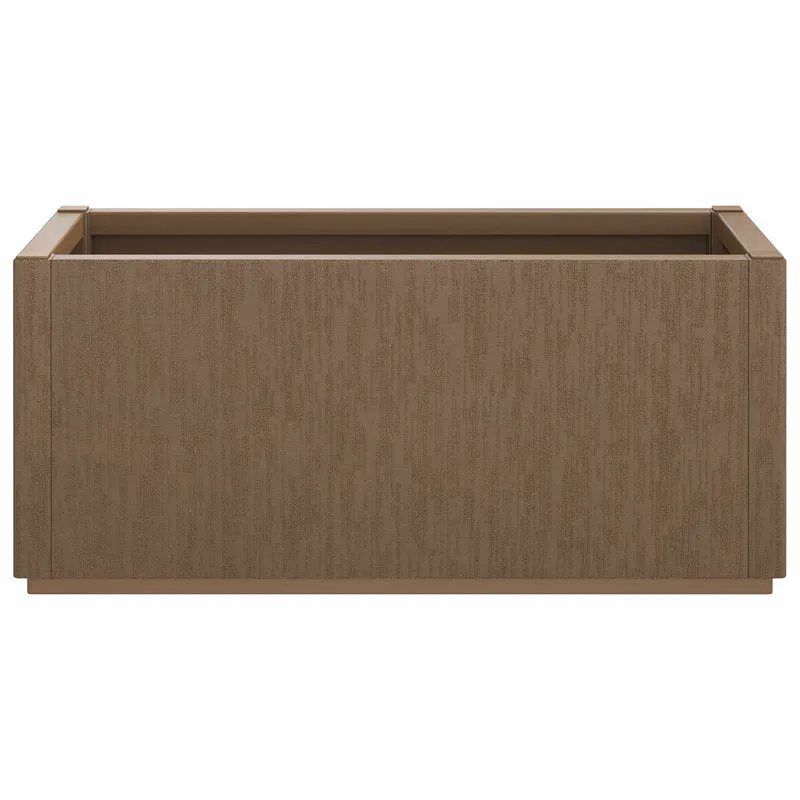 Caja De Flores De Jardín Marrón 80 X 36 X 35 Cm Pp