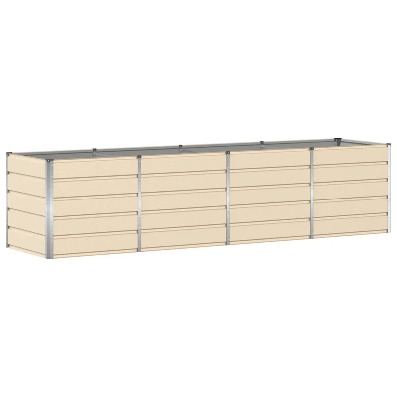 Jardinera Marfil 320 X 80 X 75 Cm Acero
