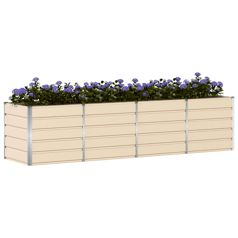 Jardinera Marfil 320 X 80 X 75 Cm Acero